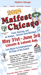 Mobile Screenshot of mayfestchicago.com