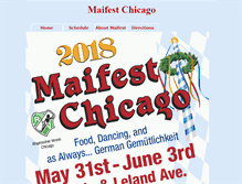 Tablet Screenshot of mayfestchicago.com
